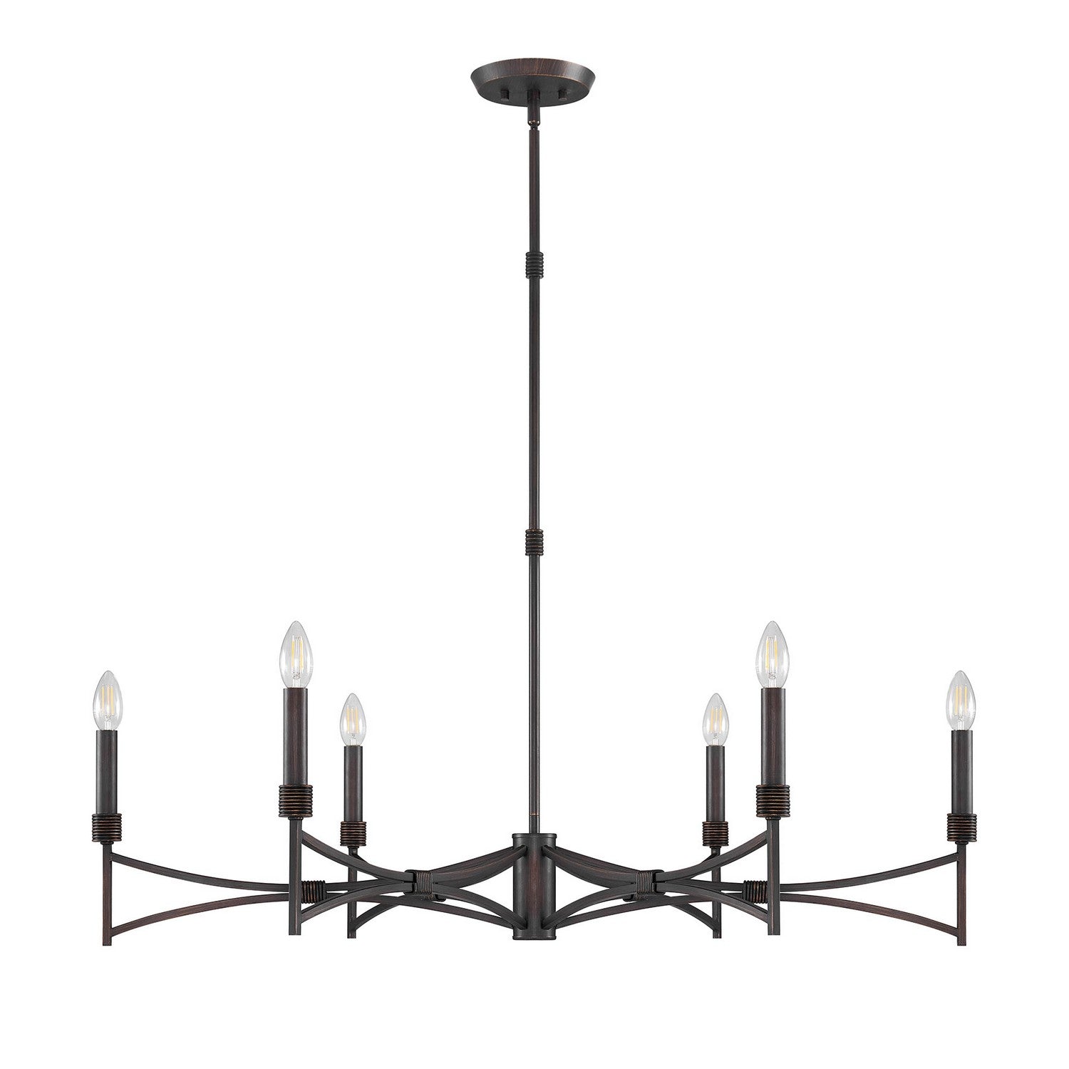 Savoy House - 1-8166-6-26 - Six Light Chandelier - Gardner - Champagne Mist