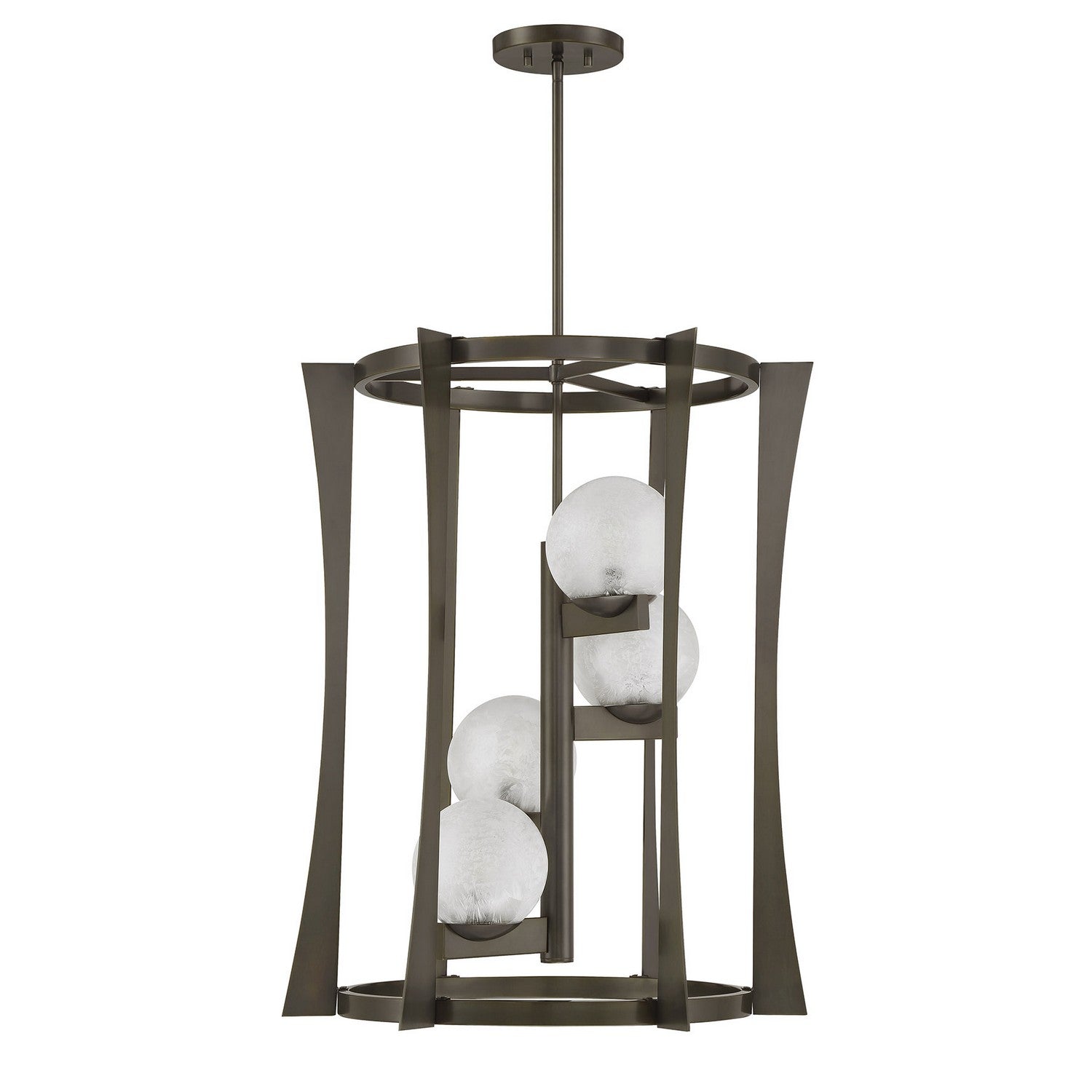 Savoy House - 3-1018-4-15 - Four Light Pendant - Darien - Mediterranean Bronze