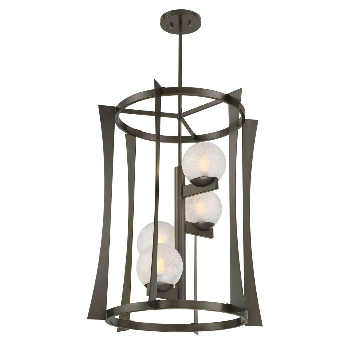 Savoy House - 3-1018-4-15 - Four Light Pendant - Darien - Mediterranean Bronze