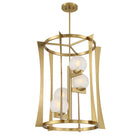 Savoy House - 3-1018-4-322 - Four Light Pendant - Darien - Warm Brass