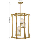 Savoy House - 3-1018-4-322 - Four Light Pendant - Darien - Warm Brass
