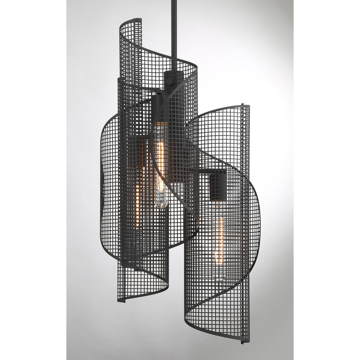 Savoy House - 3-8033-3-89 - Three Light Pendant - Hillbourne - Matte Black