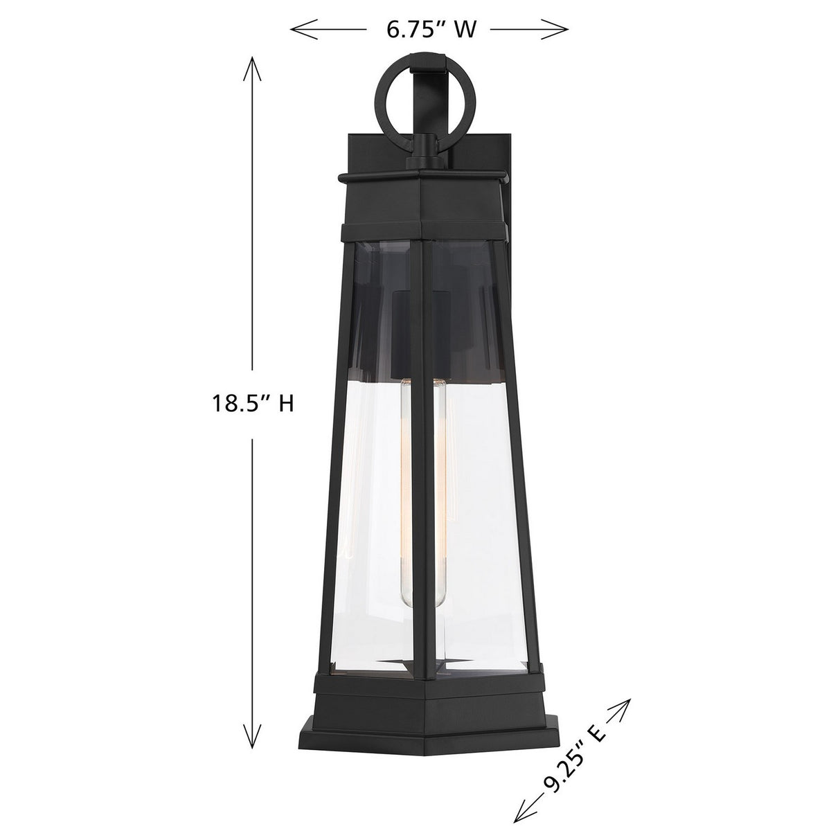 Savoy House - 5-205-BK - One Light Outdoor Wall Lantern - Payne - Matte Black