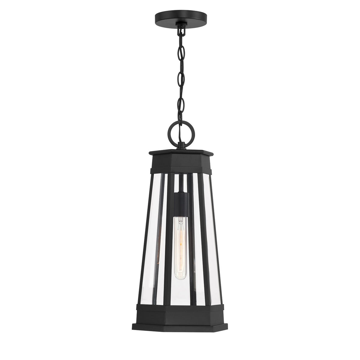 Savoy House - 5-208-BK - One Light Outdoor Hanging Lantern - Payne - Matte Black