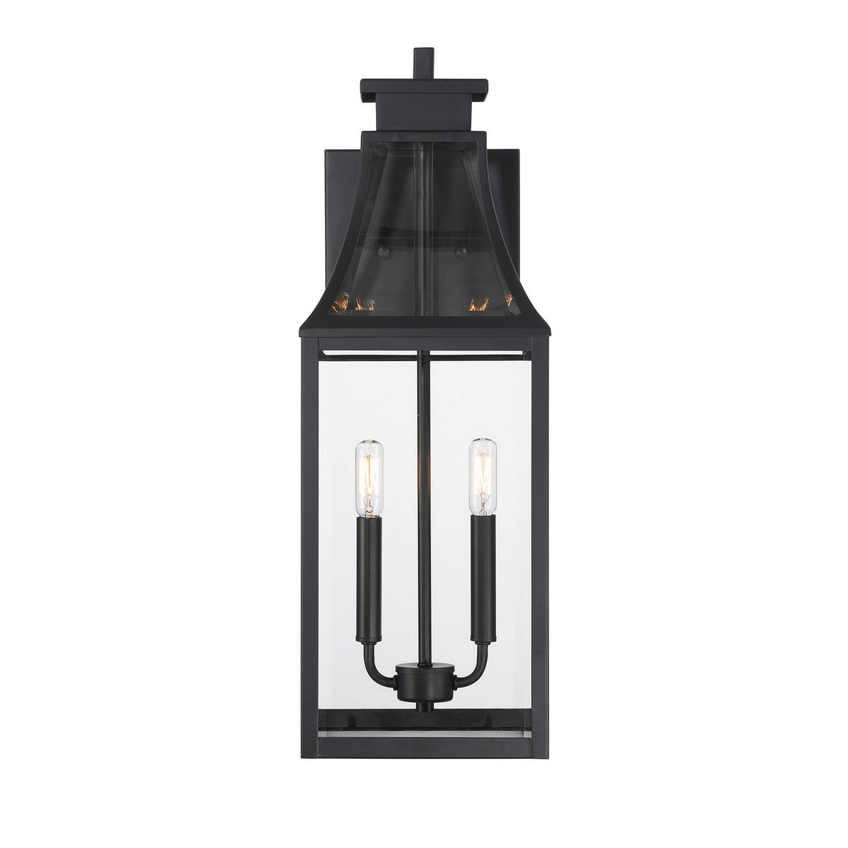 Savoy House - 5-607-BK - Two Light Outdoor Wall Lantern - Emery - Matte Black