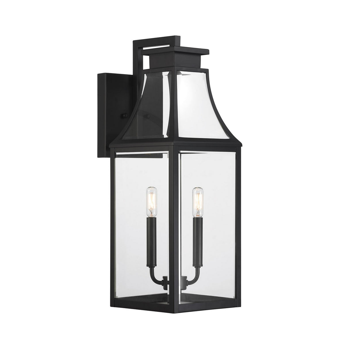 Savoy House - 5-607-BK - Two Light Outdoor Wall Lantern - Emery - Matte Black
