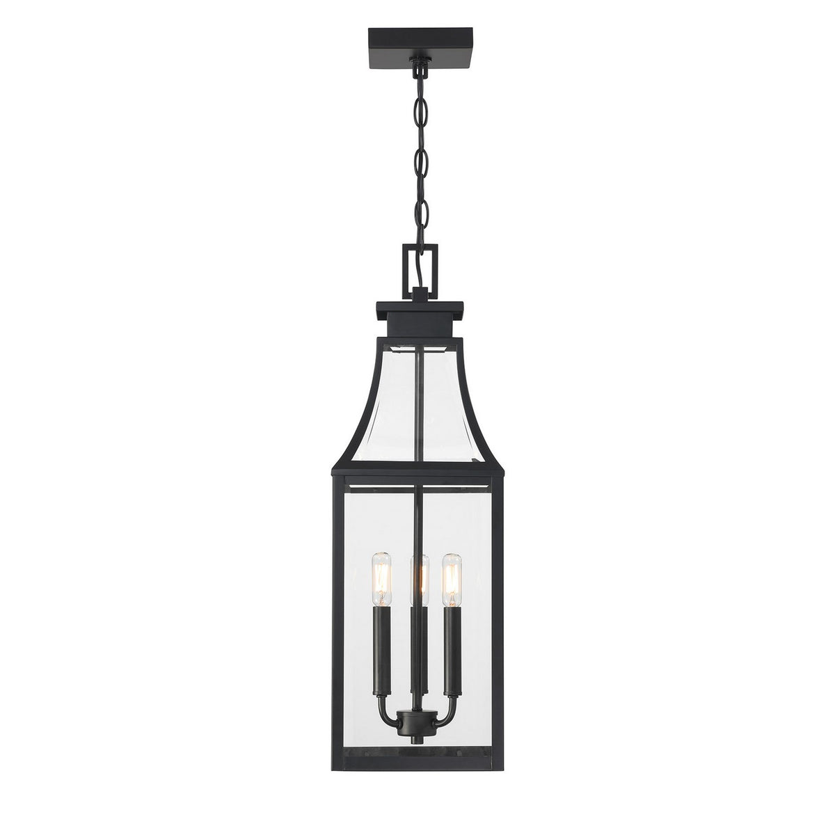 Savoy House - 5-608-BK - Three Light Outdoor Hanging Lantern - Emery - Matte Black