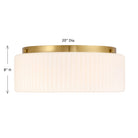 Savoy House - 6-4187-4-322 - Four Light Flush Mount - Edgemont - Warm Brass