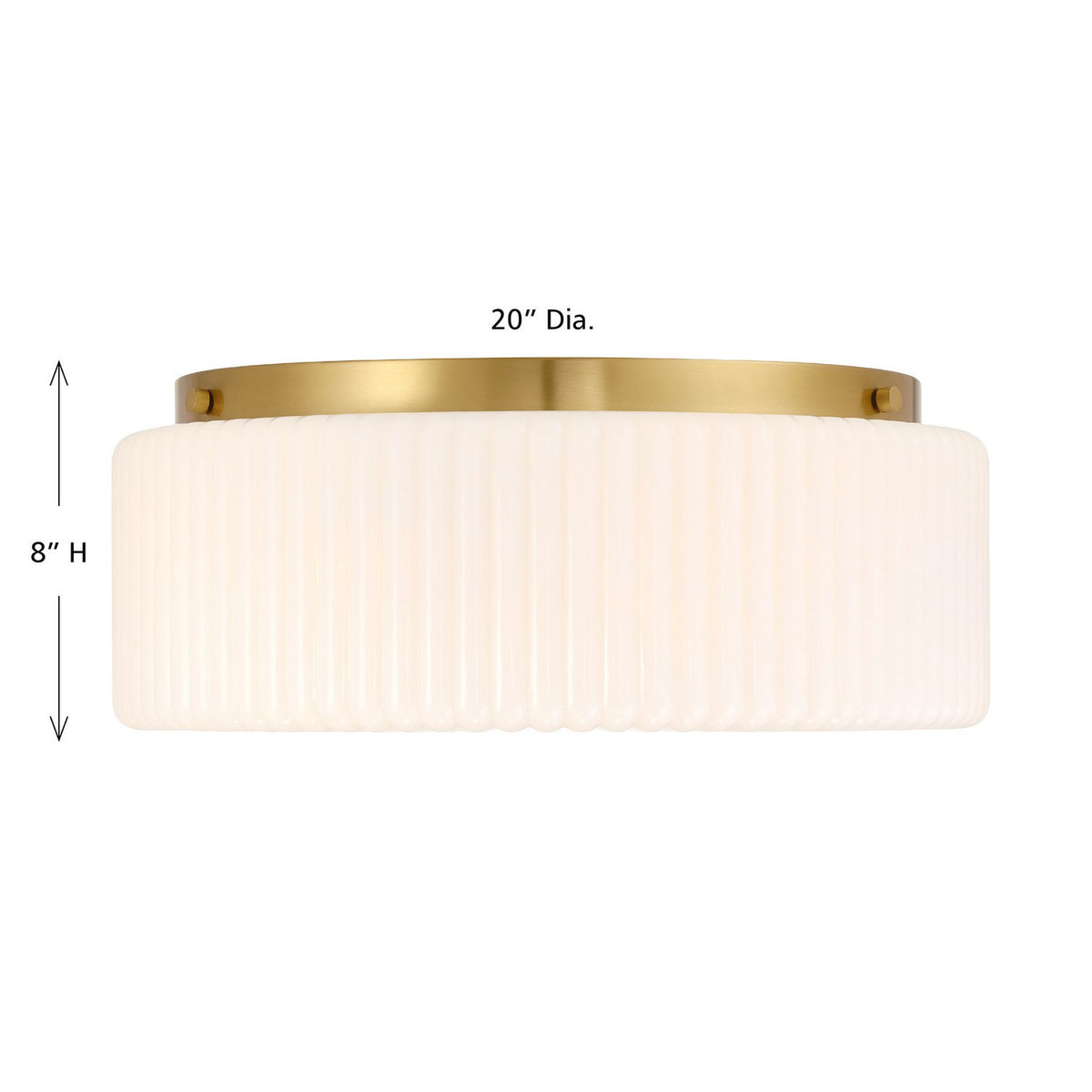 Savoy House - 6-4187-4-322 - Four Light Flush Mount - Edgemont - Warm Brass