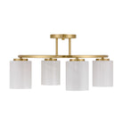 Savoy House - 6-4693-4-322 - Four Light Semi-Flush Mount - Herron - Warm Brass