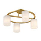 Savoy House - 6-4693-4-322 - Four Light Semi-Flush Mount - Herron - Warm Brass
