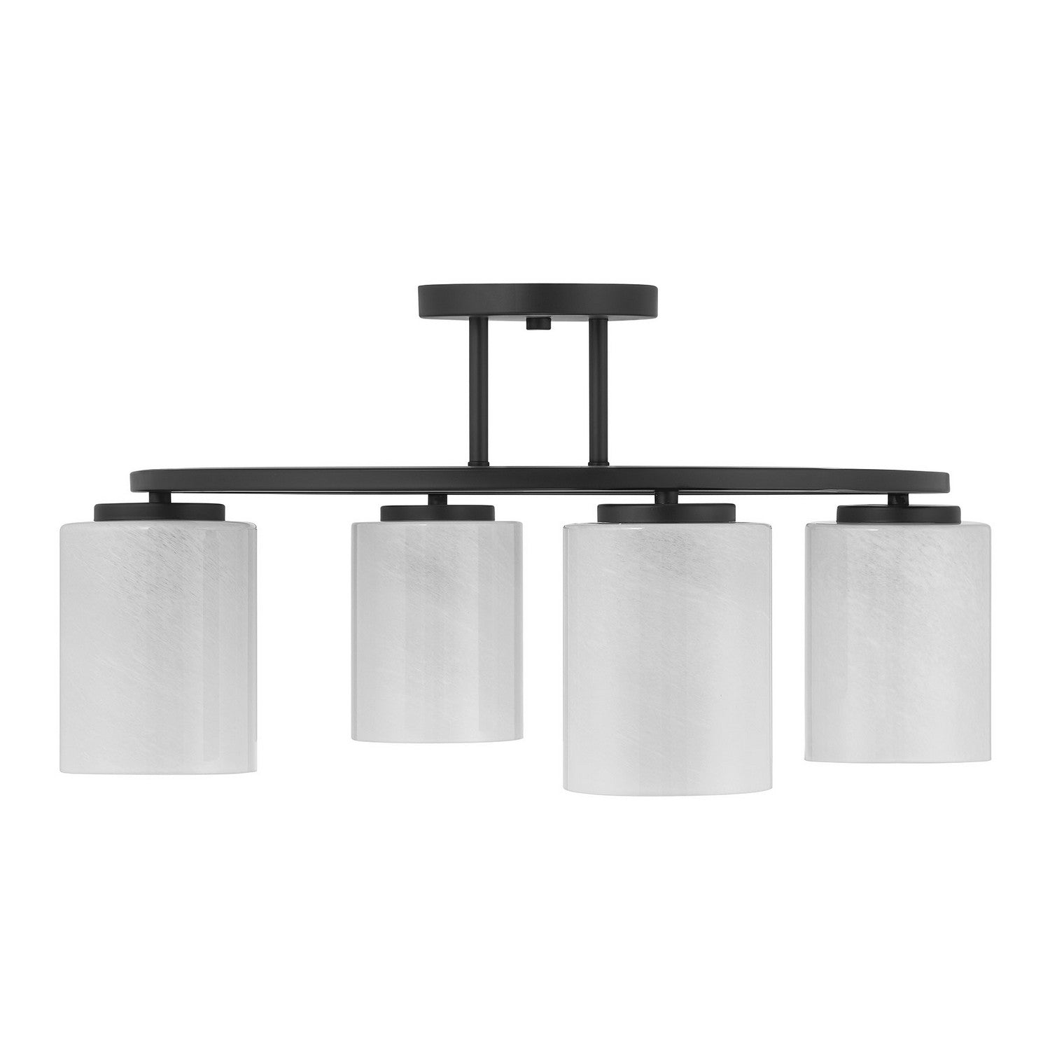 Savoy House - 6-4693-4-89 - Four Light Semi-Flush Mount - Herron - Matte Black