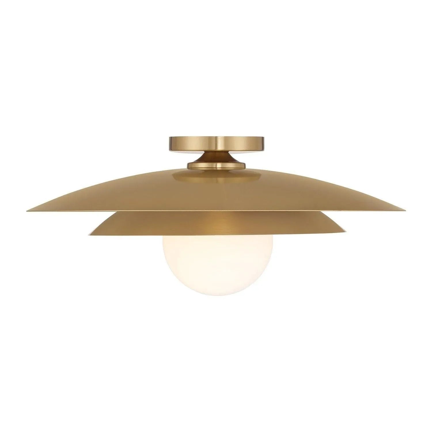 Savoy House - 6-5564-1-322 - One Light Semi-Flush Mount - Sherrer - Warm Brass