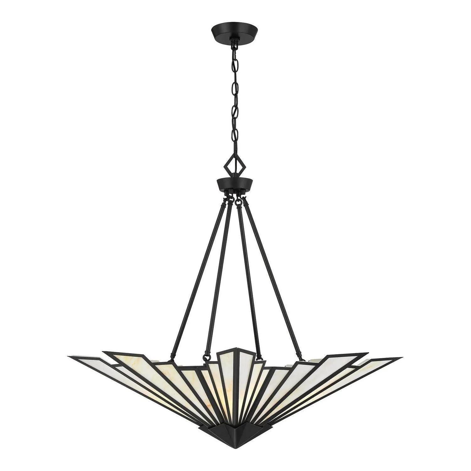 Savoy House - 7-1038-4-322 - Four Light Pendant - Rivage - Warm Brass