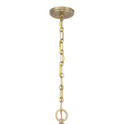 Savoy House - 7-1725-4-143 - Four Light Pendant - Monterey - Matte Black and Warm Brass