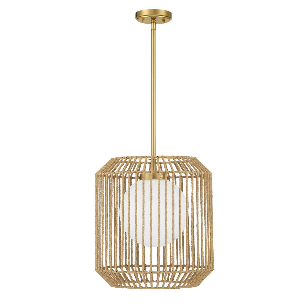 Savoy House - 7-2040-1-322 - One Light Pendant - Pastis - Warm Brass