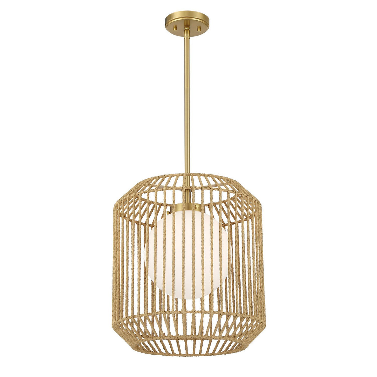 Savoy House - 7-2040-1-322 - One Light Pendant - Pastis - Warm Brass