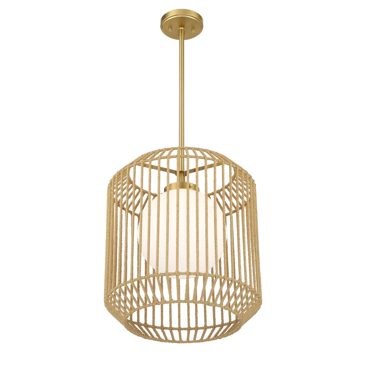 Savoy House - 7-2040-1-322 - One Light Pendant - Pastis - Warm Brass
