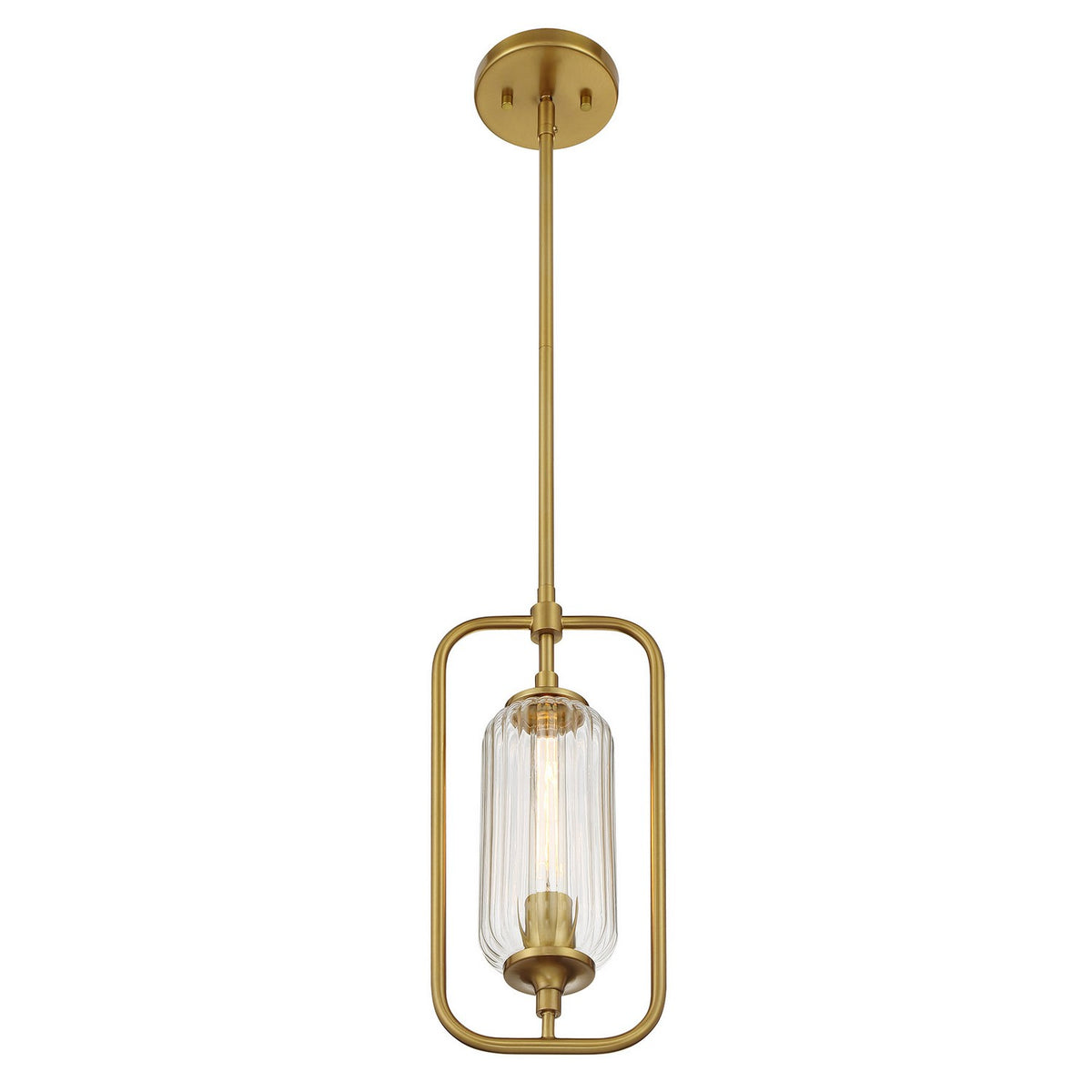Savoy House - 7-3022-1-322 - One Light Mini-Pendant - Holton - Warm Brass