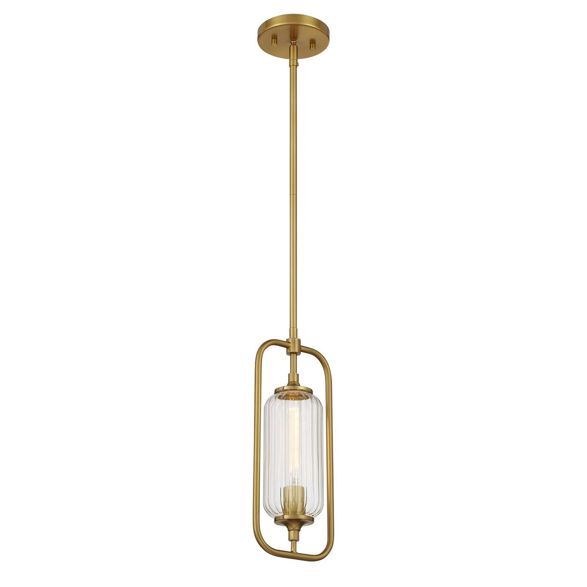 Savoy House - 7-3022-1-322 - One Light Mini-Pendant - Holton - Warm Brass