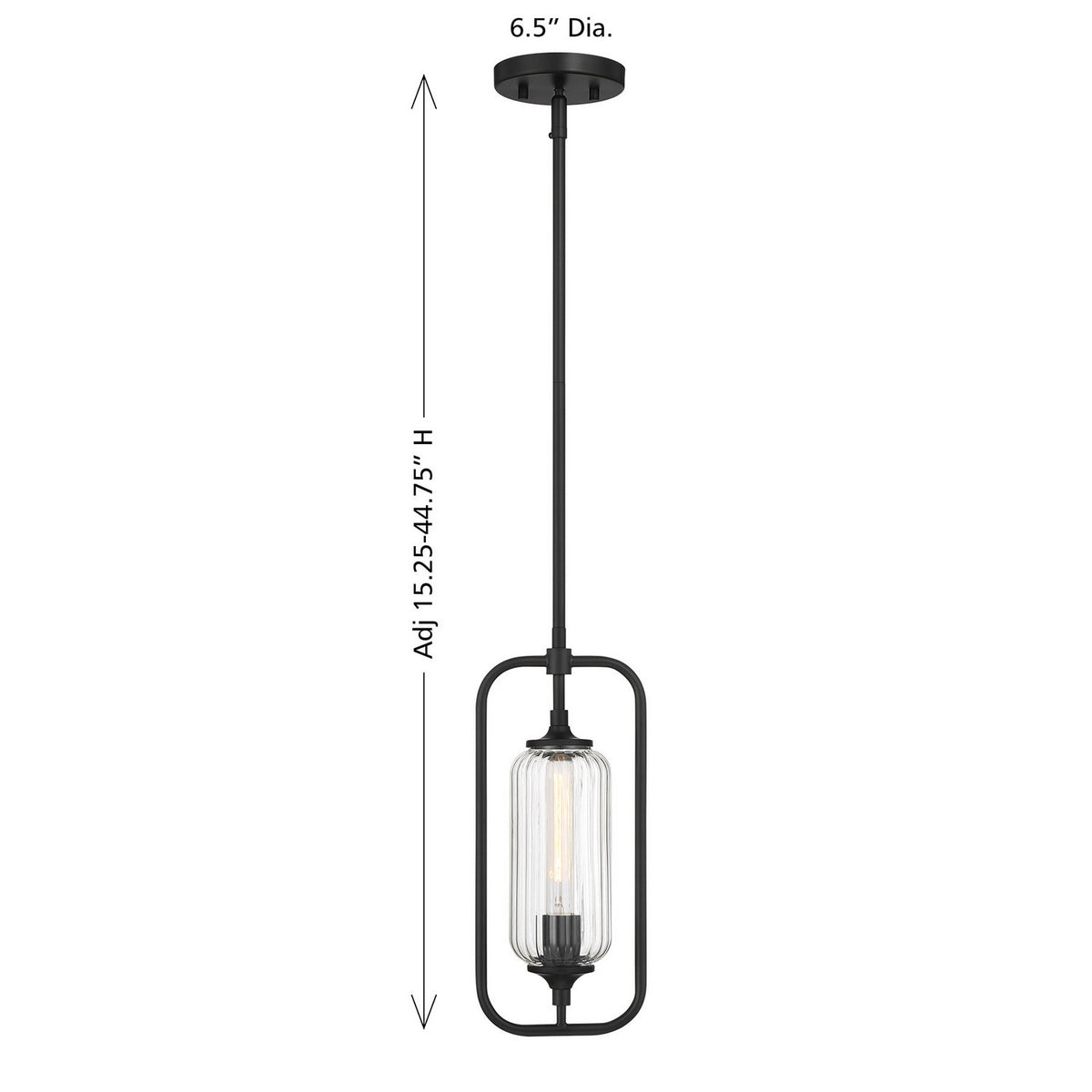 Savoy House - 7-3022-1-89 - One Light Mini-Pendant - Holton - Matte Black