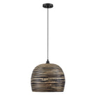 Savoy House - 7-3096-1-202 - One Light Pendant - Jamsen - Black Bamboo