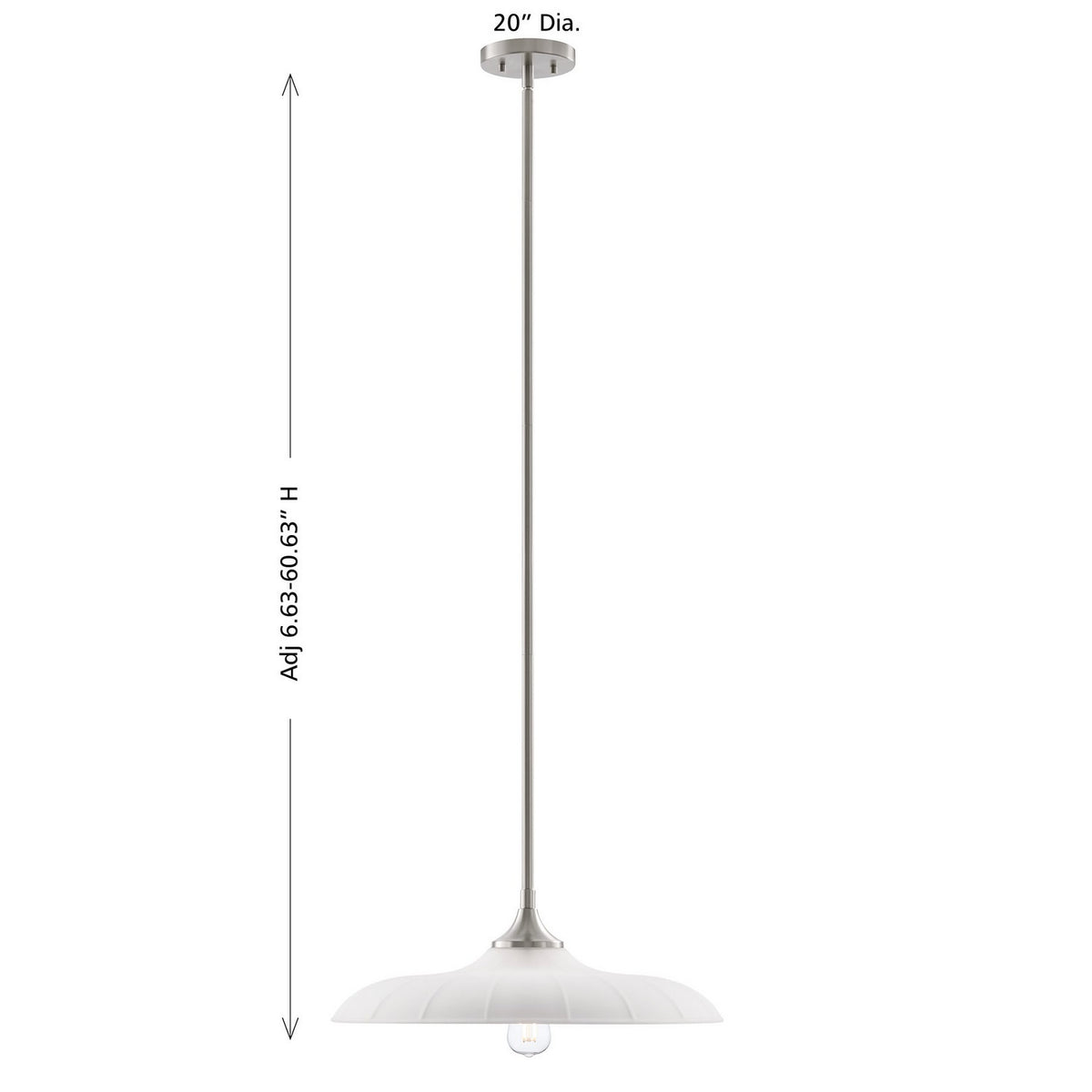 Savoy House - 7-4286-1-SN - One Light Pendant - Hadley - Satin Nickel