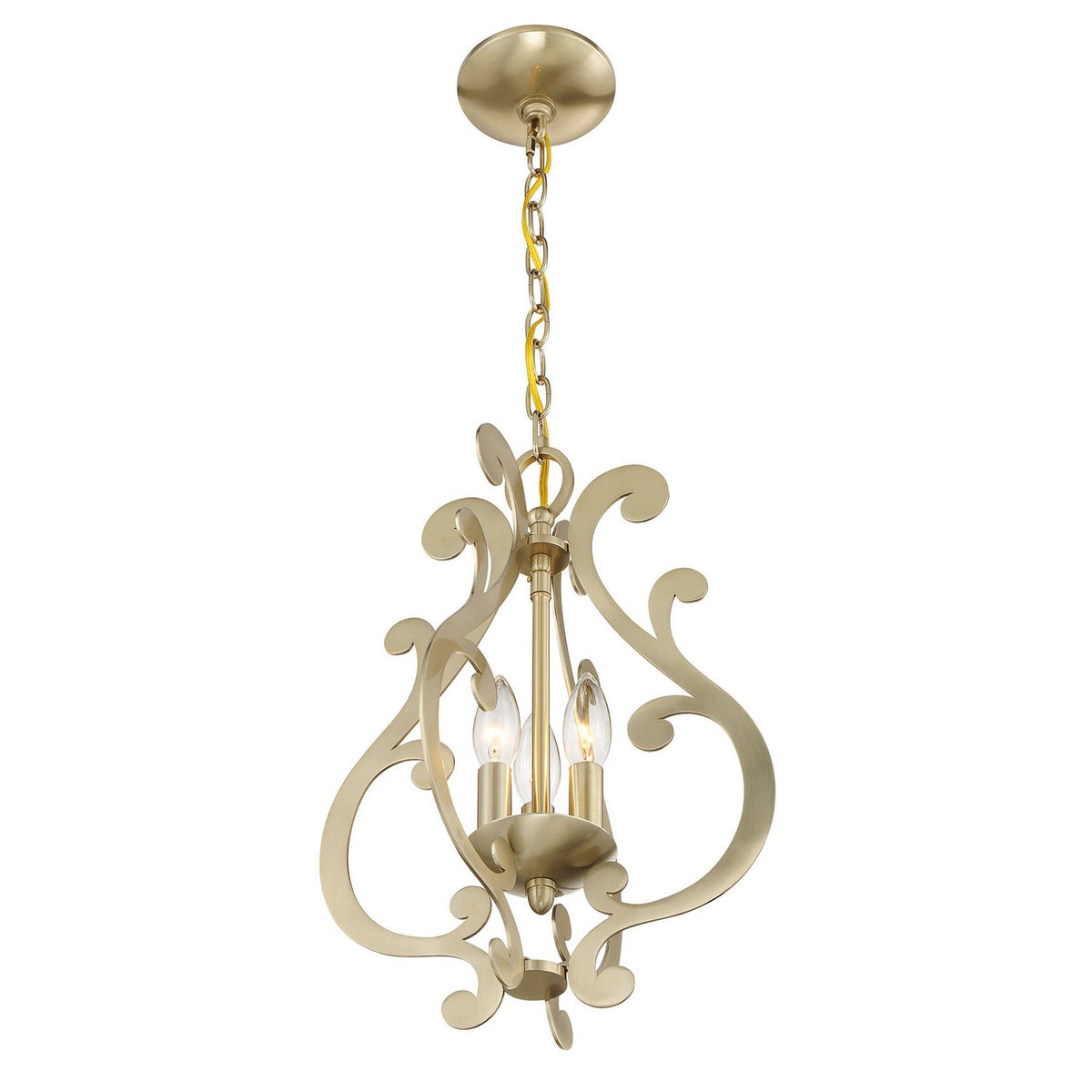 Savoy House - 7-6095-3-127 - Three Light Pendant - Lombard - Noble Brass