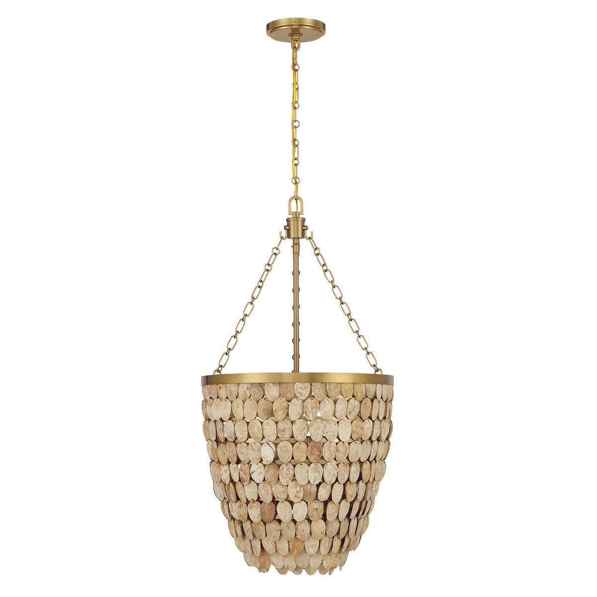 Savoy House - 7-7560-4-322 - Four Light Pendant - Catalan - Warm Brass