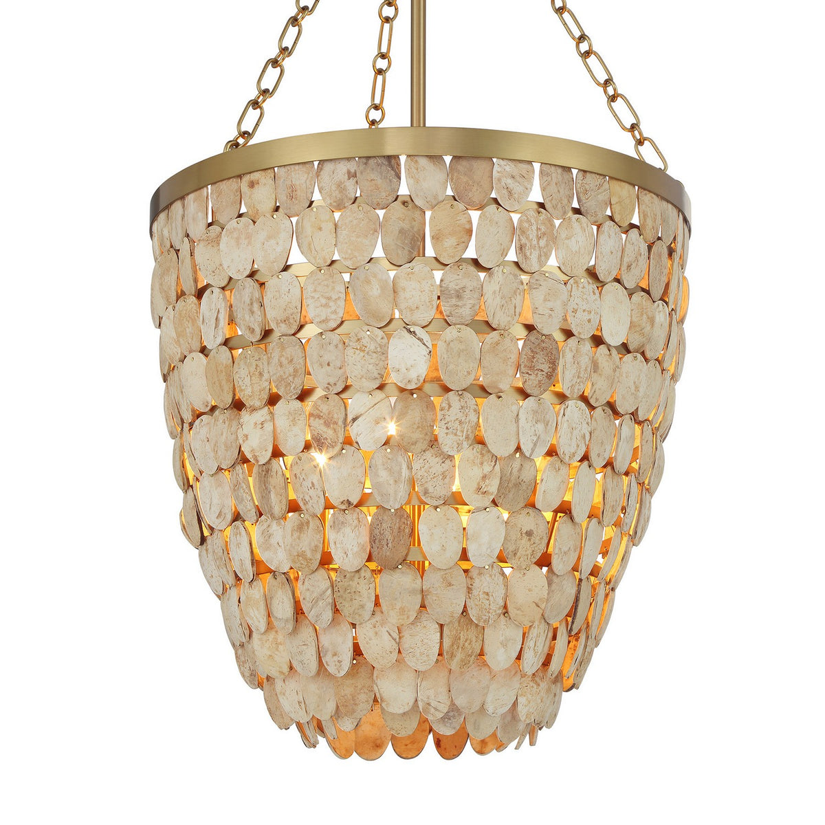 Savoy House - 7-7560-4-322 - Four Light Pendant - Catalan - Warm Brass