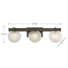 Savoy House - 8-1017-3-15 - Three Light Bathroom Vanity - Darien - Mediterranean Bronze