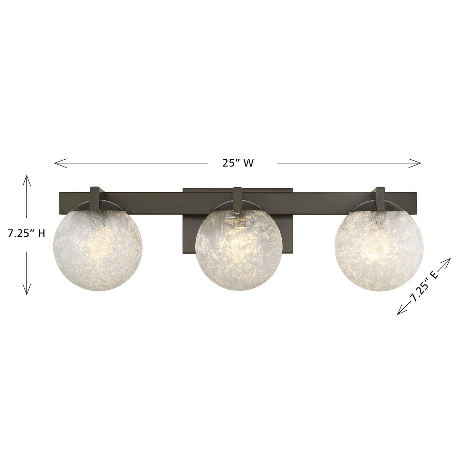 Savoy House - 8-1017-3-15 - Three Light Bathroom Vanity - Darien - Mediterranean Bronze