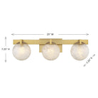 Savoy House - 8-1017-3-322 - Three Light Bathroom Vanity - Darien - Warm Brass