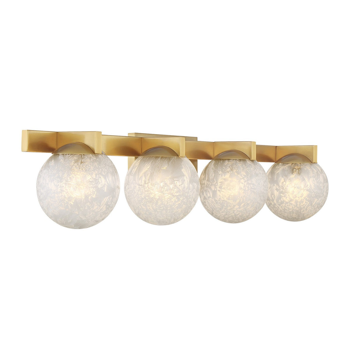 Savoy House - 8-1017-4-322 - Four Light Bathroom Vanity - Darien - Warm Brass