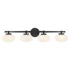 Savoy House - 8-1050-4-BK - Four Light Bathroom Vanity - Barrow - Matte Black