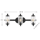 Savoy House - 8-3024-3-BK - Three Light Bathroom Vanity - Holton - Matte Black
