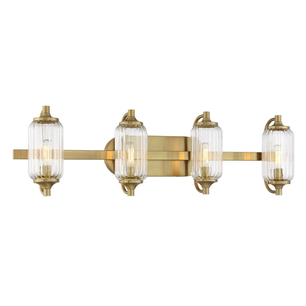 Savoy House - 8-3024-4-322 - Four Light Bathroom Vanity - Holton - Warm Brass