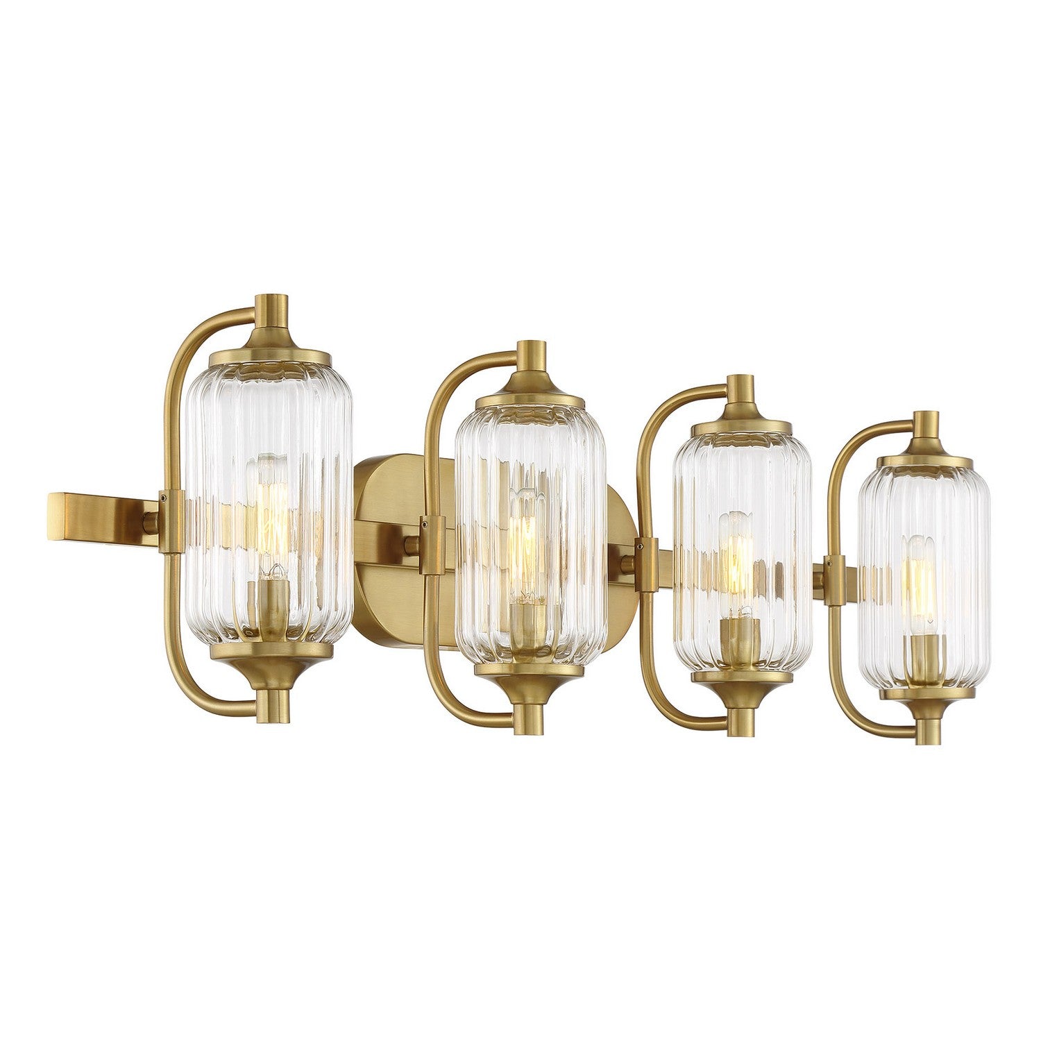 Savoy House - 8-3024-4-322 - Four Light Bathroom Vanity - Holton - Warm Brass