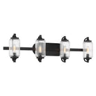 Savoy House - 8-3024-4-BK - Four Light Bathroom Vanity - Holton - Matte Black