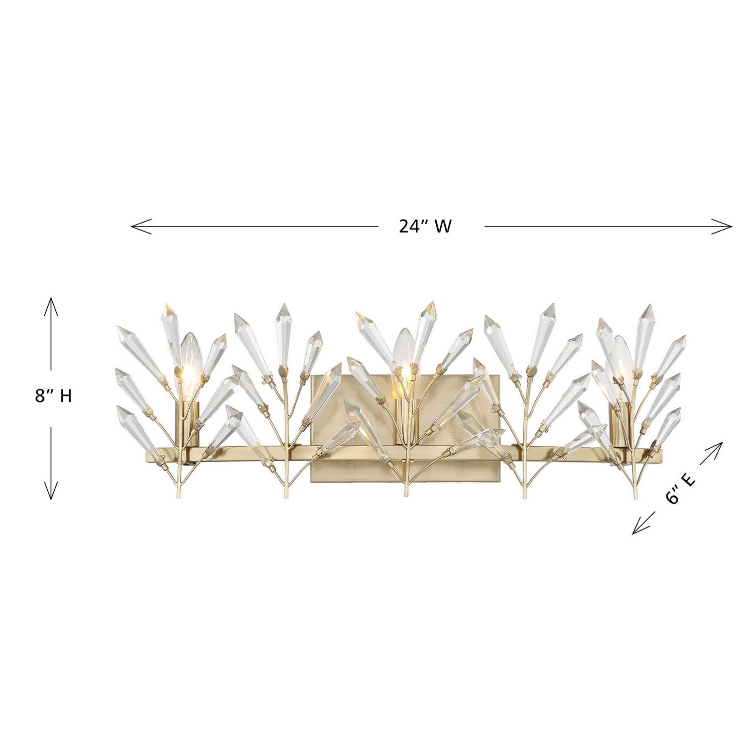Savoy House - 8-4075-3-127 - Three Light Bathroom Vanity - Orianna - Noble Brass
