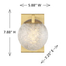 Savoy House - 9-1017-1-322 - One Light Wall Sconce - Darien - Warm Brass