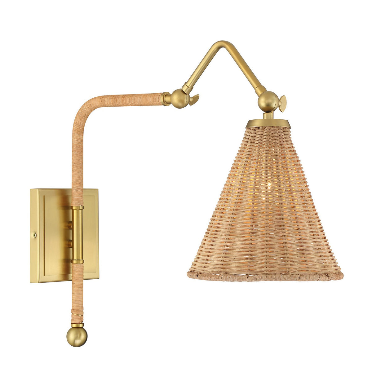 Savoy House - 9-1499-1-322 - One Light Wall Sconce - Linell - Warm Brass