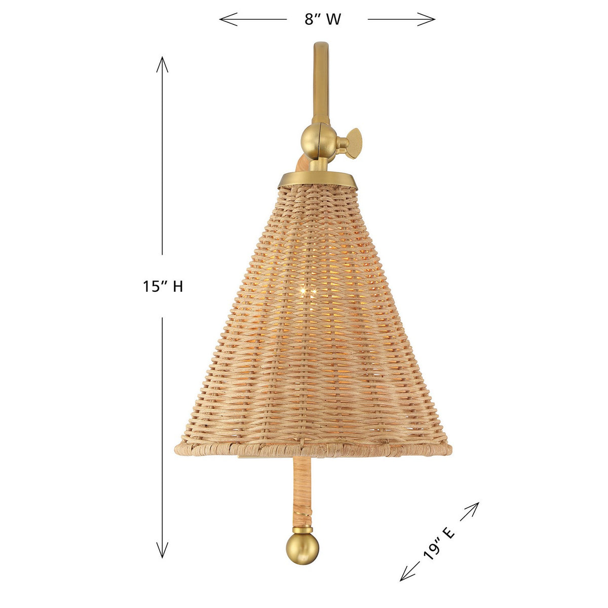 Savoy House - 9-1499-1-322 - One Light Wall Sconce - Linell - Warm Brass