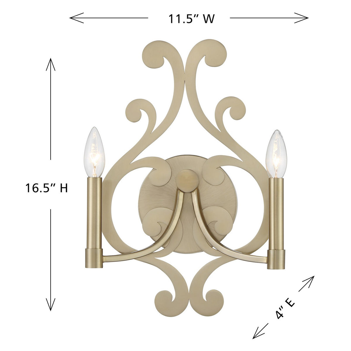 Savoy House - 9-6094-2-127 - Two Light Wall Sconce - Lombard - Noble Brass