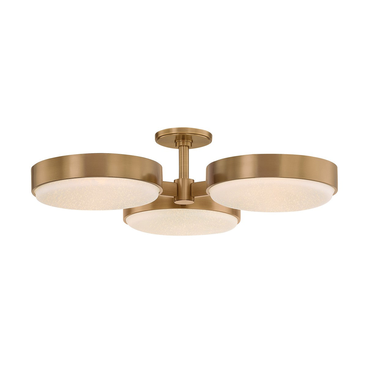 Troy Lighting Canada - C1330-PBR - Three Light Semi Flush Mount - Rory - Patina Brass