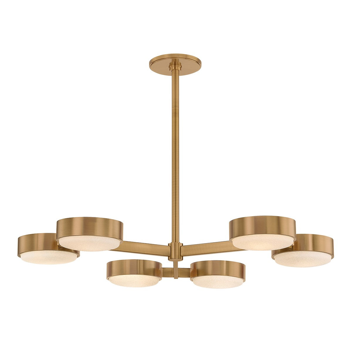 Troy Lighting Canada - C1340-PBR - Semi-remorque à six lumières Plafonnier - Rory - Laiton patiné