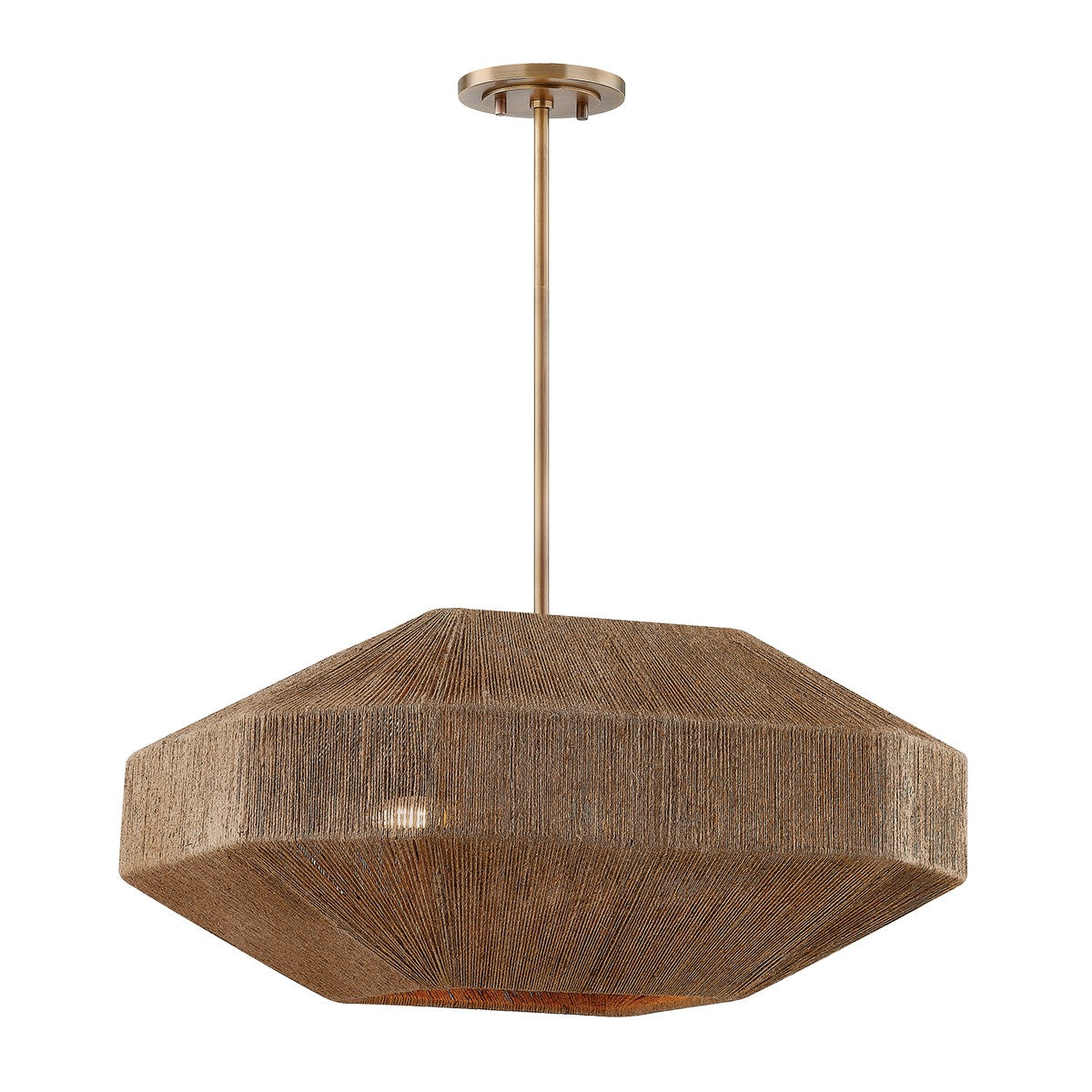 Troy Lighting Canada - F3624-PBR - Quatre lampes Suspendu - Laken - Laiton patiné