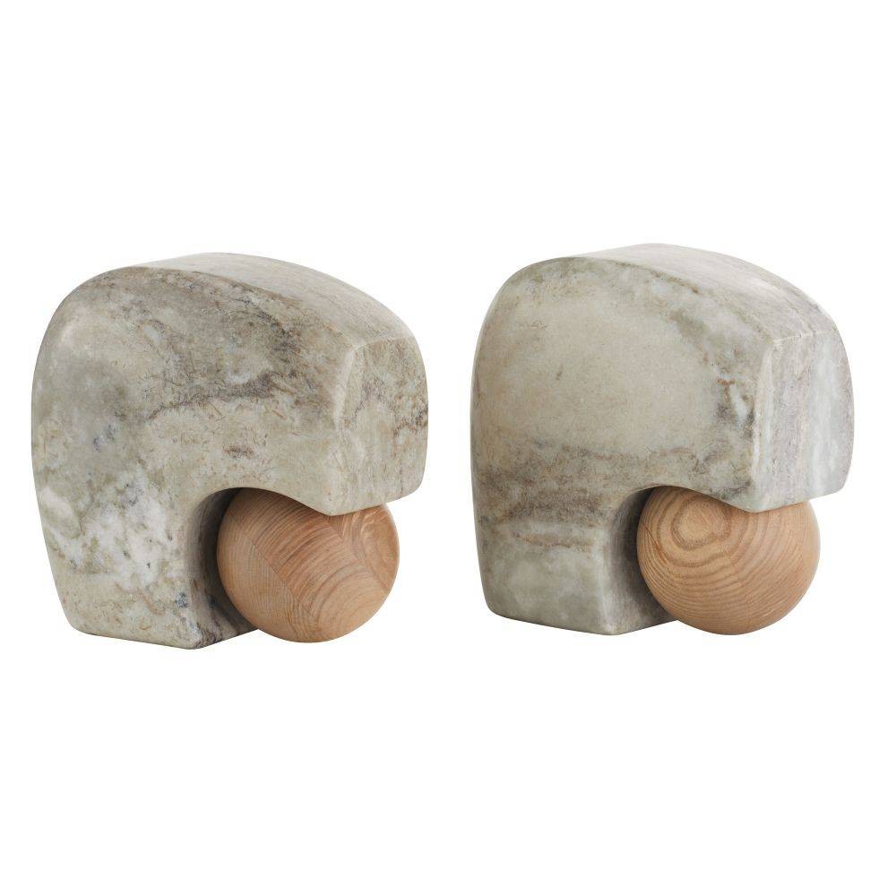 Arteriors - GAATI01 - Serre-livres, lot de 2 - Melt - Gris