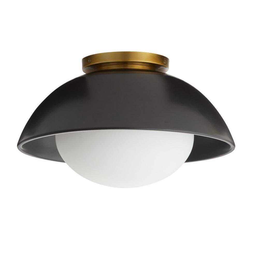 Arteriors - GADFC01 - Une lumière Plafonnier - Glaçure - Noir mat