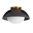 Arteriors - GADFC01 - Une lumière Plafonnier - Glaçure - Noir mat